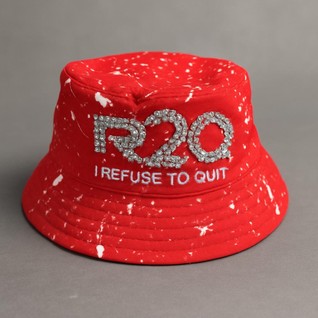 Custom paint splatter bucket hats