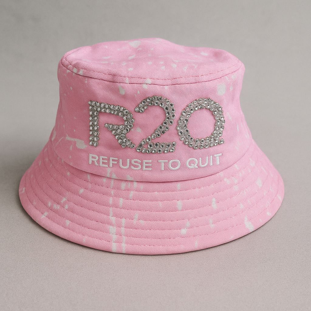Custom paint splatter bucket hats
