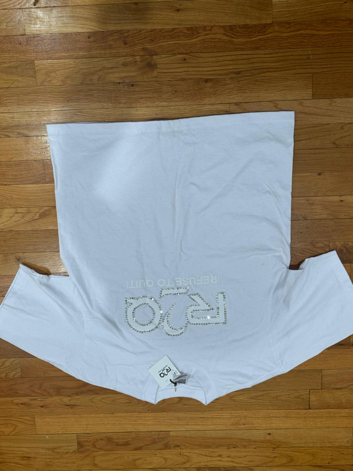Oversized bling arms box shirt