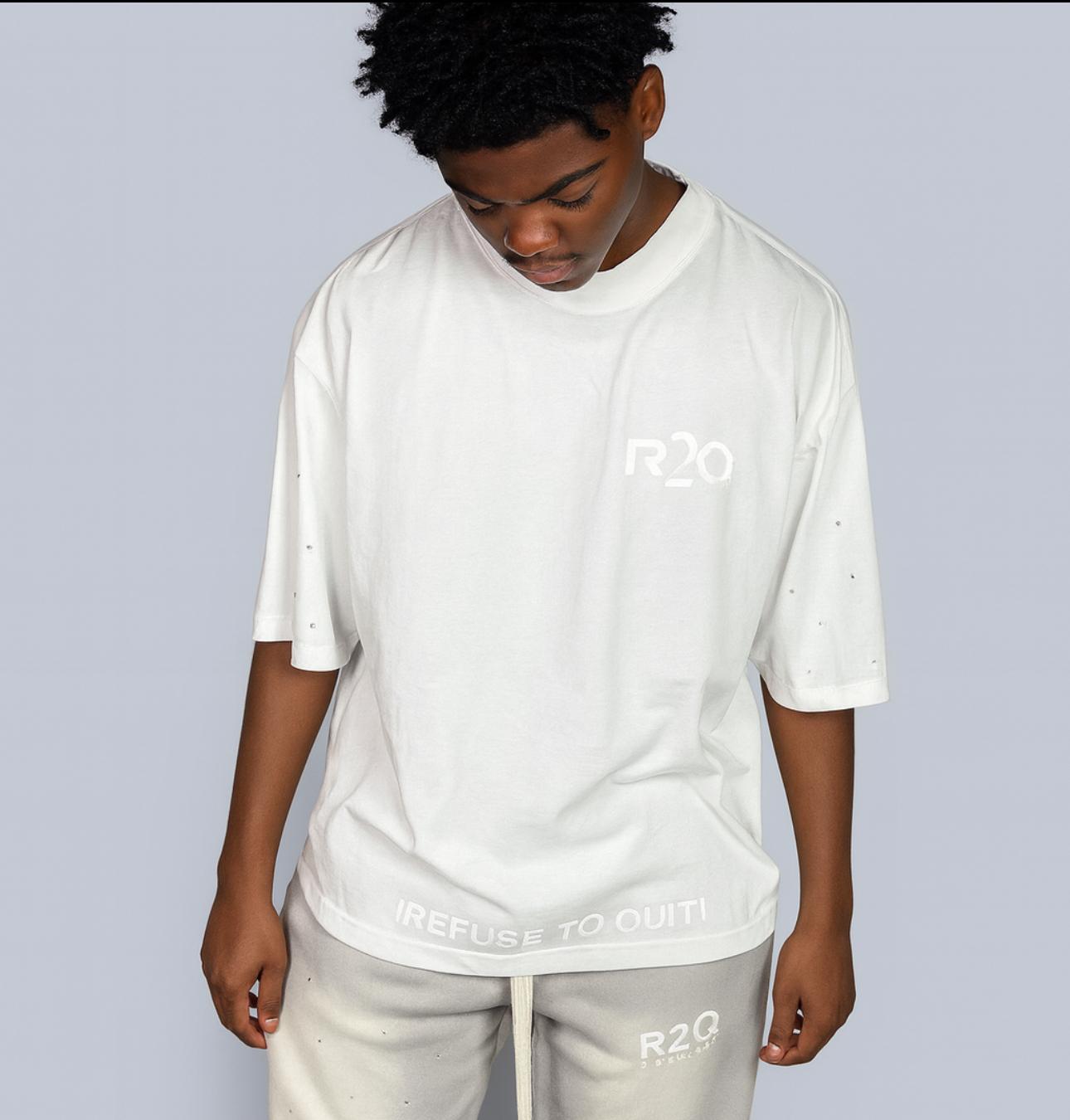 Oversized bling arms box shirt